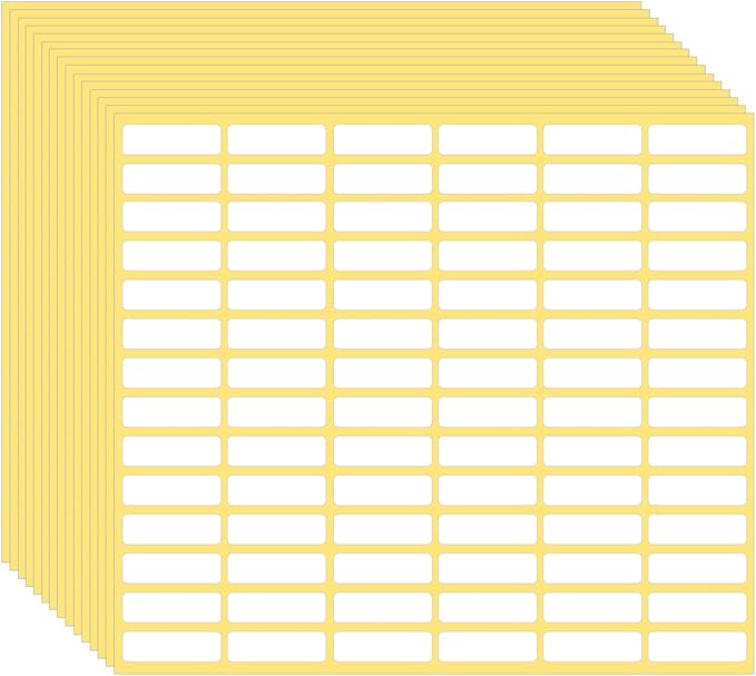 1260 Pcs Matte White Labels Stickers Small Blank Labels Removable Sticky Price by Sliverdew