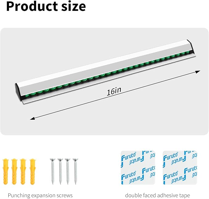 Restaurant Ticket Holder, 16/18/24/28/30" Check Rack Order Receipt Rail Display - Image 6