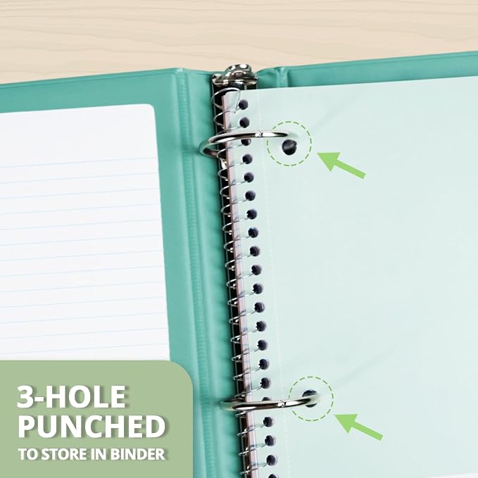 ONAVIA 1 Subject Spiral Notebook College Ruled Bulk, 140 Pages, 8 x 10.5 in - Image 5