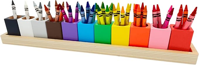 Montessori Crayon Holder for Kids by OKKOSTAR