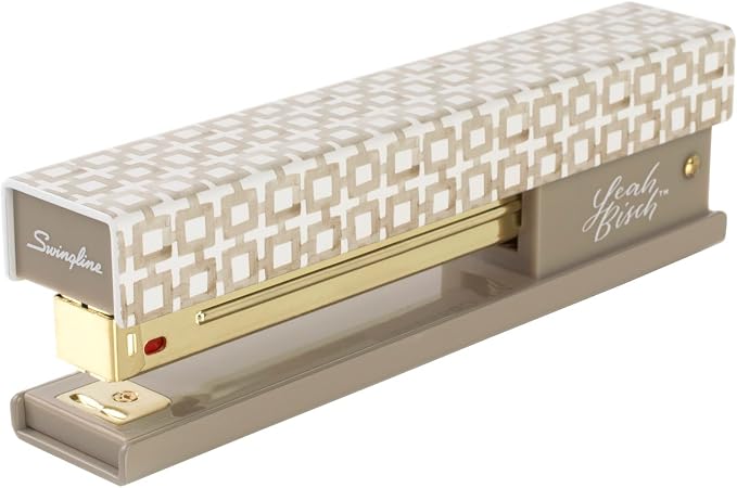 Swingline Stapler by Leah Bisch, 20 Sheet Capacity, Full Strip, Tan Tiles by Swingline