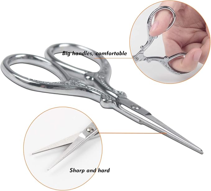 Sewing Embroidery Scissors Mini 3.6 inch Craft Scissors Shears - Image 3