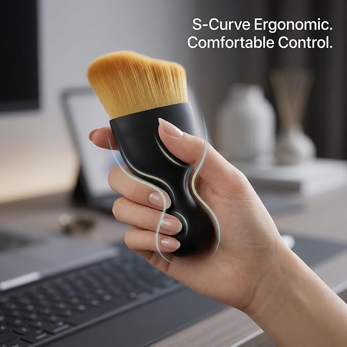 Soft Keyboard Cleaning Brush, Anti-Shedding High-Density Bristles - Image 3
