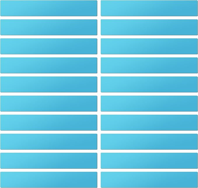 LLPT Dry Erase Magnetic Label Strips, 20 Pack | Blank Reusable, Writable by LLPT-AllAboutAdhesiveTapes