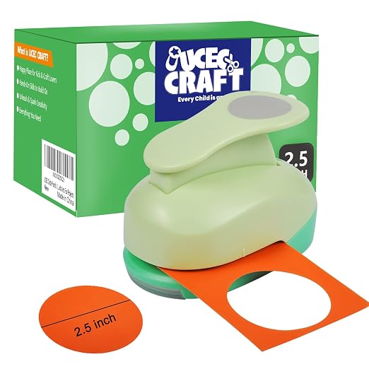 UCEC Circle Punch, 2.5 Inch Circle Hole Punch, Craft Paper Punches Circles by UCEC