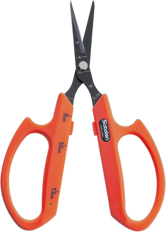 Saboten Fluorine Coated Straight Blade Trimming Scissors Orange PT-1 160mm by DL+Wholesale