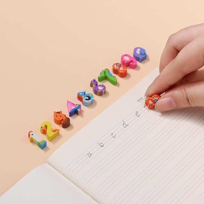 300PCS Mini Cute Pencil Erasers - Image 2