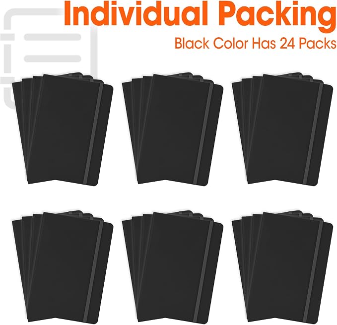 24 Pack Lined Journal Notebook for Work, 200 Pages, Medium 5.5 in x 8.3 in - Image 7
