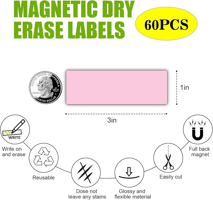Magnetic Dry Erase Magnets Labels, Organizing Schedules in - Image 4