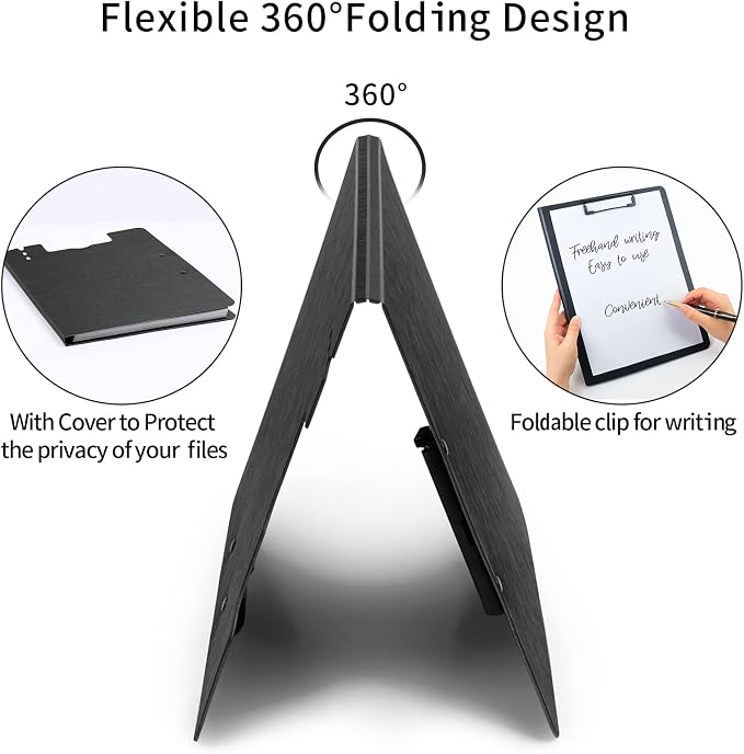 A4 Clipboard, 5 Pack Foldable Clipboards - Image 4