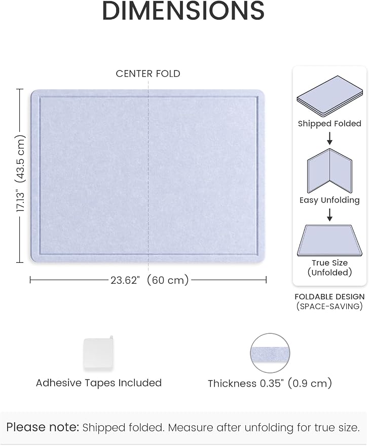 Fluxynara Bulletin Board, 23.6" x 17.5" Cork Board Alternative - Image 2