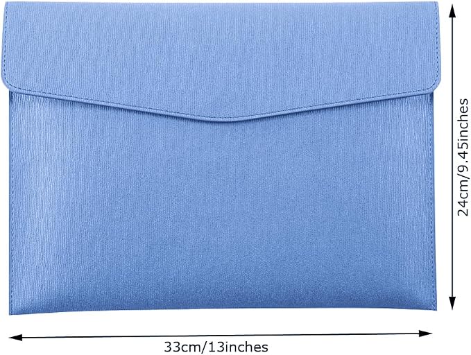 PU Leather A4 File Folder Document Holder Waterproof Portfolio Envelope Folder - Image 2