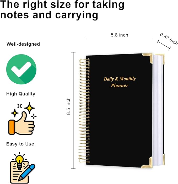 Undated Daily Planner 5.8"x8.5" - Image 2