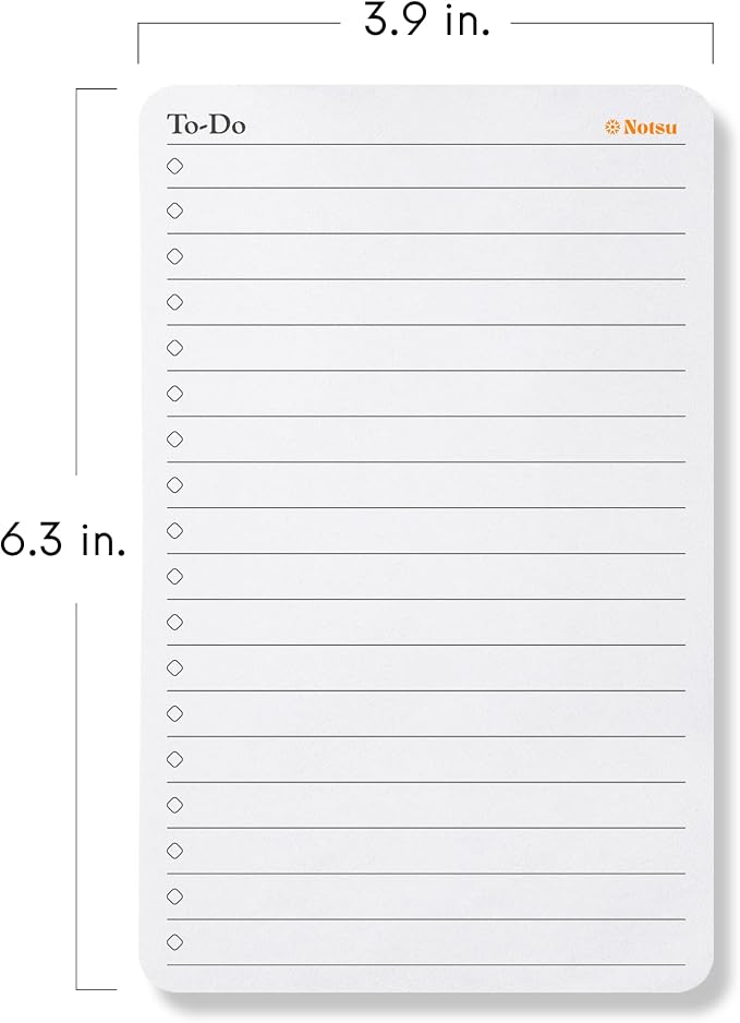 Notsu To Do List Small Desk Notepad 2 Pack | Minimalist To-Do Checklist Task - Image 2