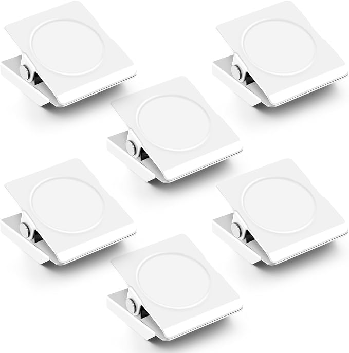 Grtard 6Pack Magnetic Clips Heavy Duty, Refrigerator Magnets, Strong Magnetic by Grtard
