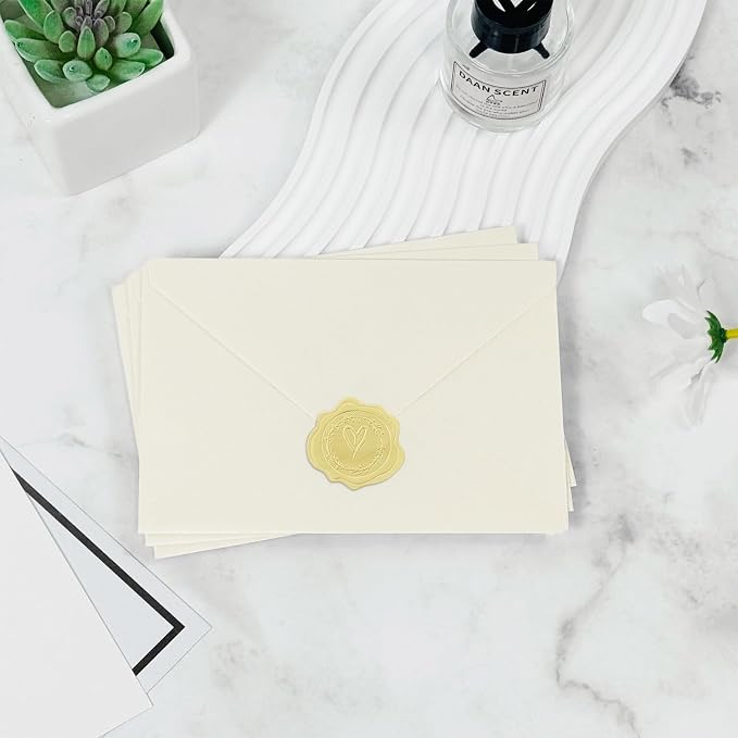50 PCS 4x6 Pearl Ivory Envelopes - Image 6