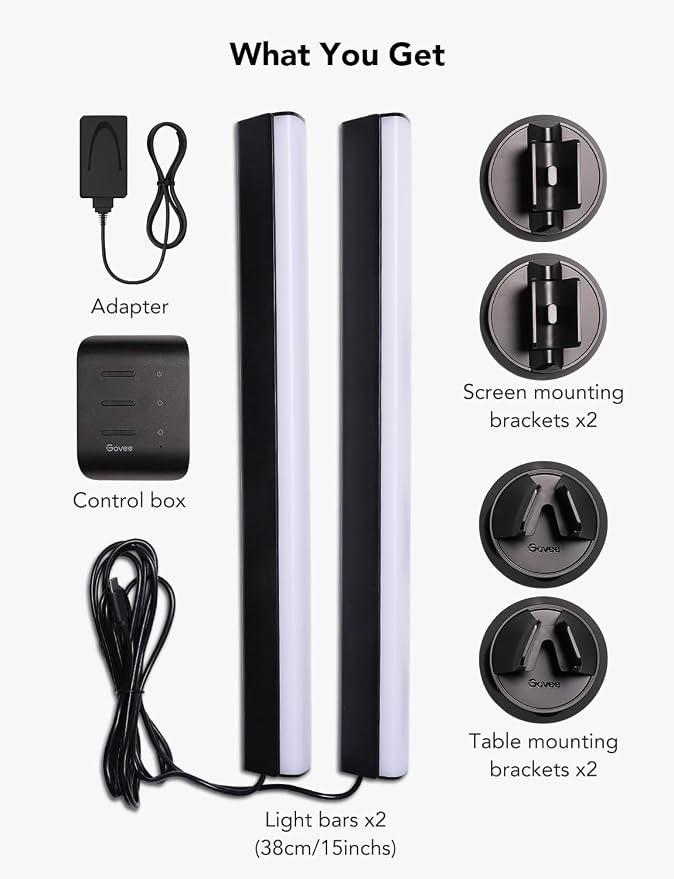 Govee RGBIC Light Bars, 15 Inches WiFi TV Backlight Suitable - Image 8