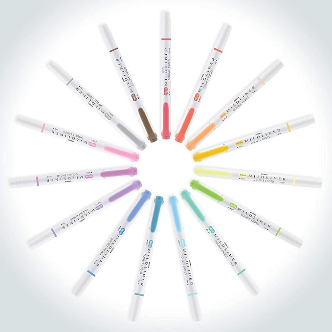 Zebra Pen Mildliner Double-Ended Highlighter Set, Broad and Fine Point Tips - Image 4