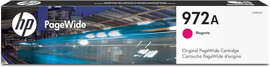 HP 972A PageWide Magenta Ink Cartridge for HP Printers | Works with Printer Series: PageWide Pro 452, 477, 552dw, 577 | L0R89AN-DeskLoop Office