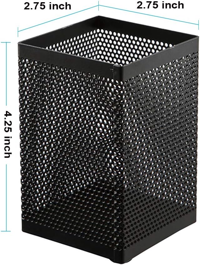 Comix Mesh Pen Holder Desk, Wire Pencil Holder with Foam Pad and Non-Slip Bottom Office Supplies Desk Organizer for Home Office School, 1 Pack-DeskLoop Office