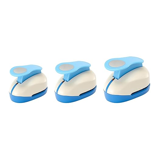 3pcs Circle Punch 3/8+5/8+1 inch Circular Cutter Tool Circle Hole Punch by Wsyhomie