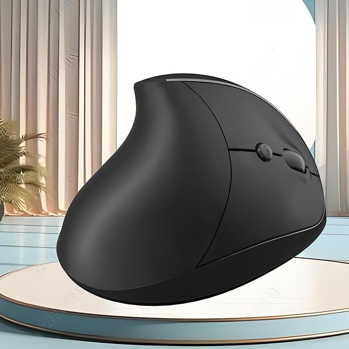Vassink Ergonomic Mouse, Vertical Wireless Mouse,Mini Mouse Rechargeable 2.4G Optical Carpal Tunnel Mice: 800/1200 / 1600 DPI, 6 Buttons, for Laptop, PC, Computer, Desktop, Notebook etc-DeskLoop Office