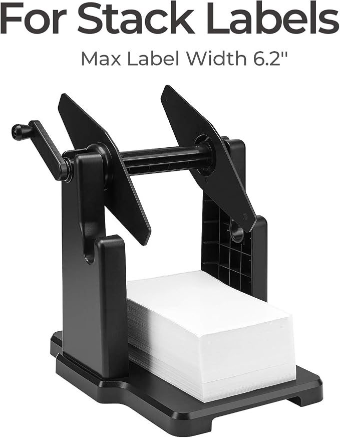 MUNBYN External Rolls Label Holder | 2 in 1 Fan-Fold Stack Paper Holder - Image 3