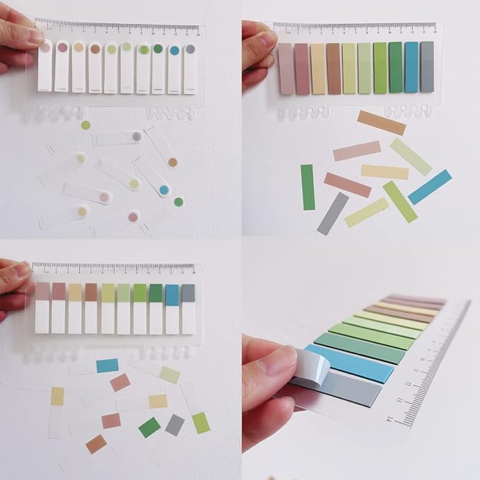 600 Pcs Morandi Sticky Tabs Book Notes Tabs, Page Markers Tabs Pastel Book Tabs - Image 8