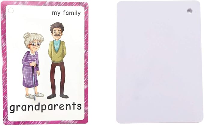 Family Tree flashcards for Toddlers| English Learning Cards for Kindergarten - Image 2
