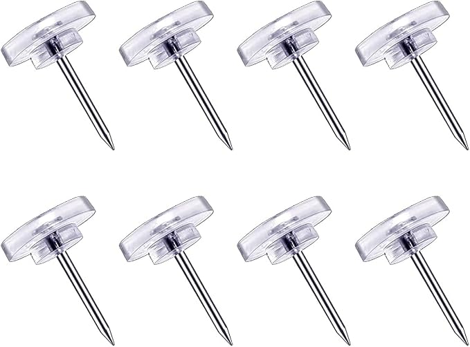 DEEINN 120 Count Clear Push Pins by DEEINN