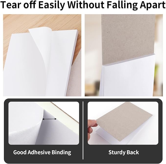 Hoiny Note Pads 3x5 In, 8 Pack Blank Notepad, 50 Sheets Per Memo Pad - Image 3