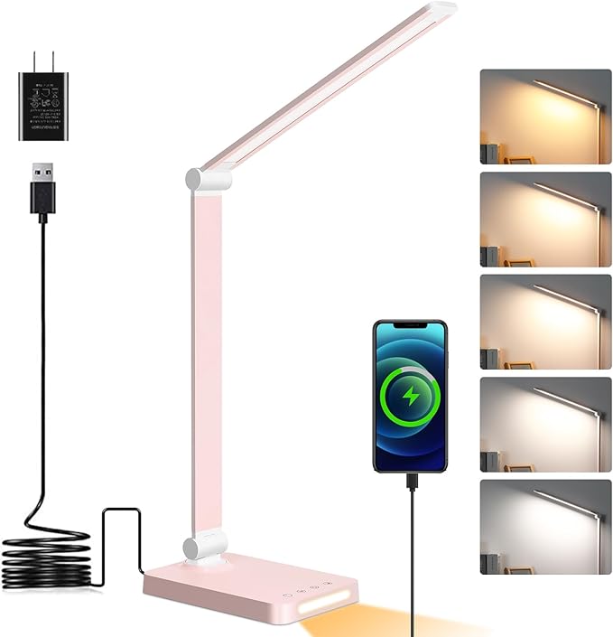LED Desk Lamp with USB Ports, Touch Desk Lamps by DottArts