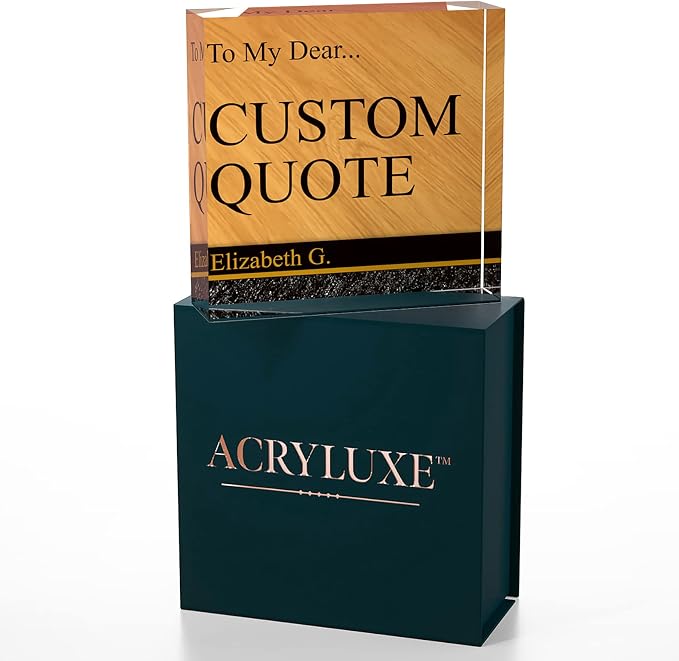Personalized Gifts, Custom Quote Block Letter Board, Crystal-Clear Acrylic - Image 7