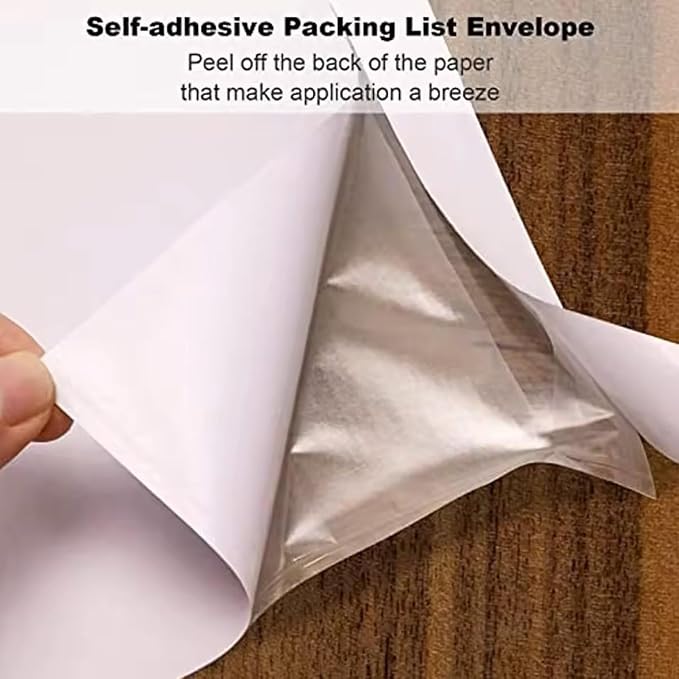 1000 PCS 6x9 Packing Slip Pouches Packing List Envelopes Self-Adhesive Plastic - Image 3