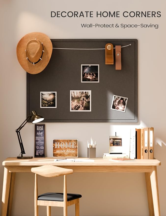 Fluxynara Large Bulletin Board, 47.2" x 35.4" Cork Board Alternative - Image 4