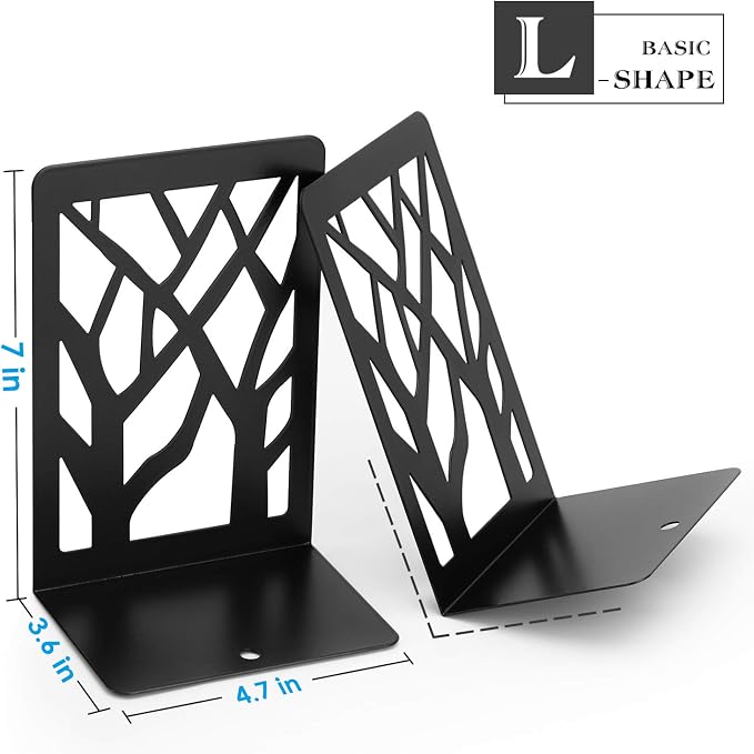 MaxGear Book Ends Tree Design Bookends - Image 5