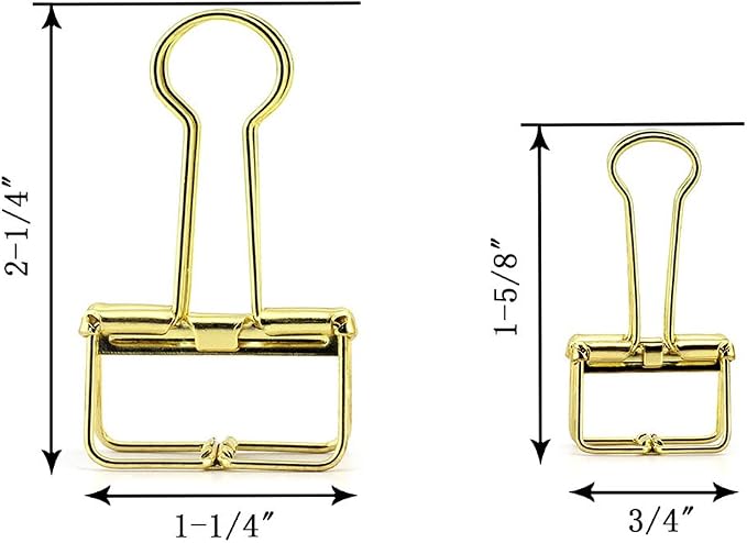 40-Pack Multi-purpose Metal Wire Binder Clip Set, - Image 2