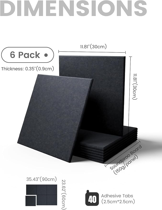 Fluxynara Large Felt Bulletin Board 36" x 24" Cork Board Alternative-6 Pack - Image 2