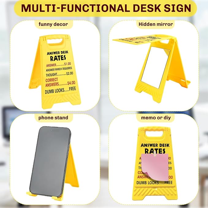 Funny Office Desk Accessories, Office Cubicle Decor, Answer Decor, Phone Holder - Image 3