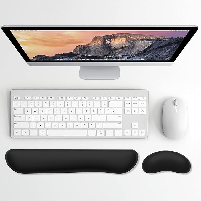 Dapesuom Enlarge Keyboard Wrist Rest, Memory Foam Wrist Cushion - Image 2