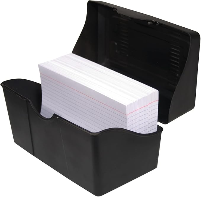 Innovative Storage Designs Plastic Card File, 300-Card Capacity by Advantus