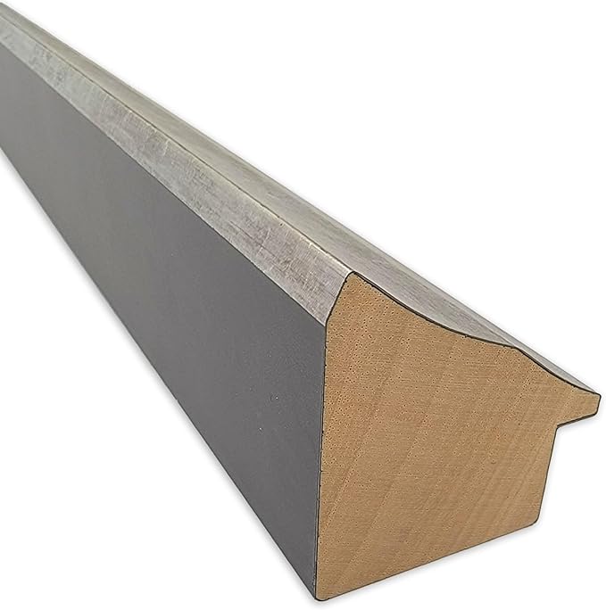 Amanti Art Natural Cork Board for Wall, 15x33 Vision Board with Silver Wood Frame, Medium Corkboard Office Decor for Home Organization, Modern Contemporary Corkboard Pinboard to display items for home-DeskLoop Office