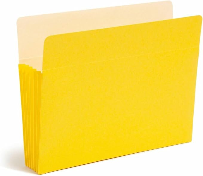 Smead File Pocket, Straight-Cut Tab, 5-1/4" Expansion, Letter Size, 5 per Pack - Image 9