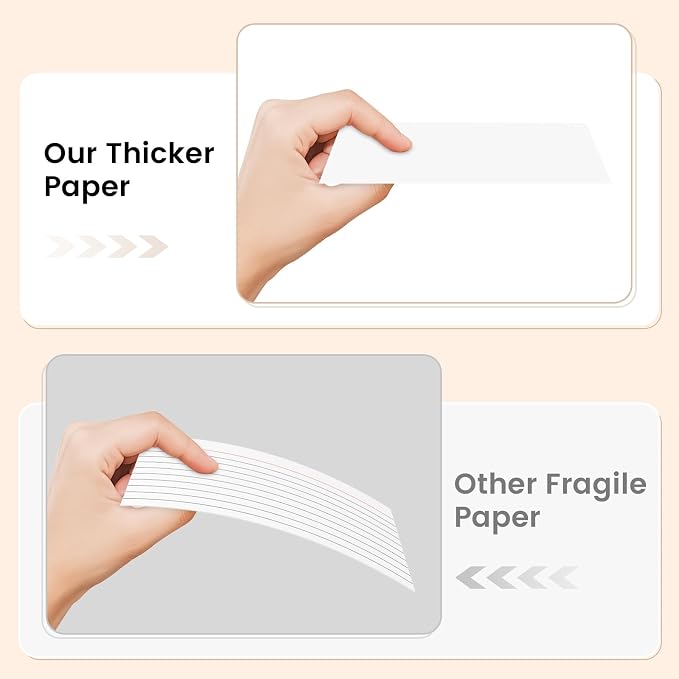 Index Cards 3x5 Inch, Flash Cards, Blank White Note Cards Paper - Image 4