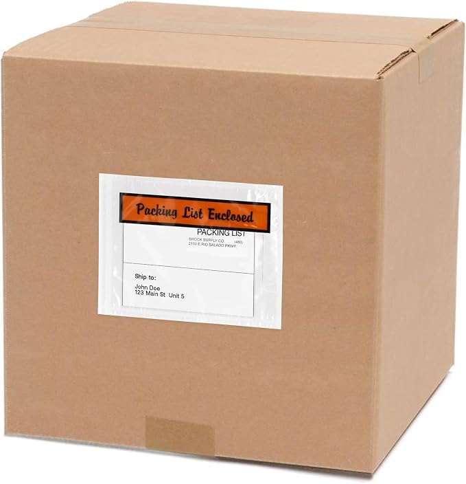 GPI - Packing List Envelopes, 4.5" x 6" Packing Slip Pouches, Top Loading - Image 3