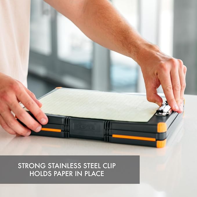 Dexas Duo Clipcase, Double Sided Clipboard Design, Portable Clipboards 13”x10” - Image 4