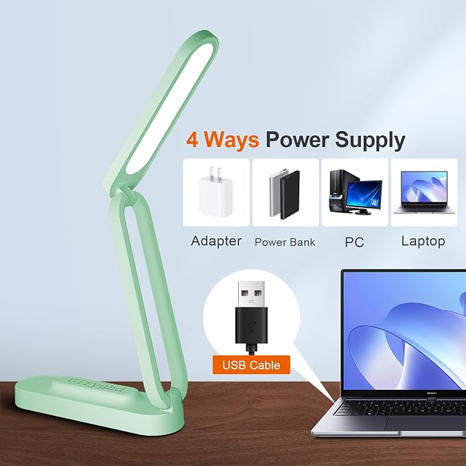 Giryuhd LED Desk Lamp for Office Home & Battery Operated Lamp Rechargeable Lamp - Image 4