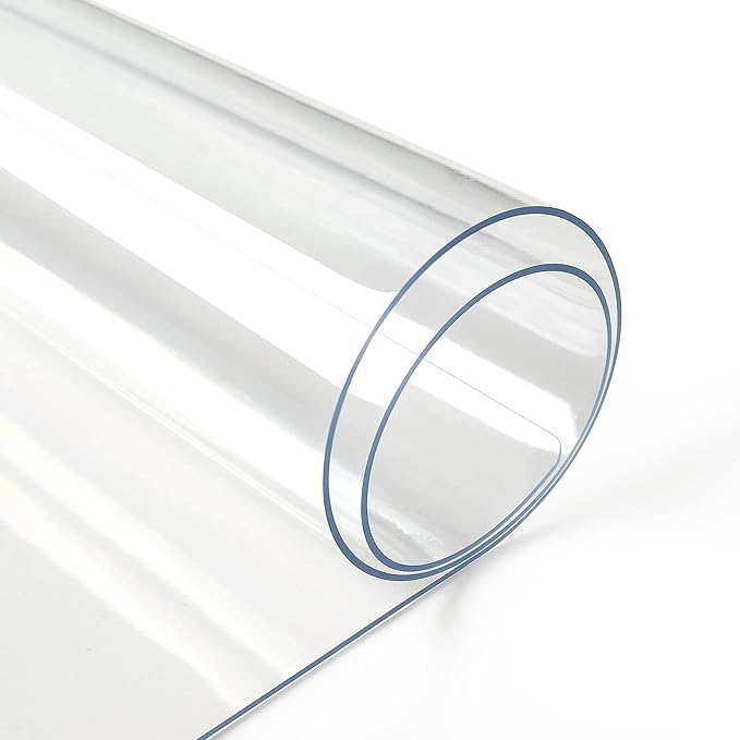 Deep Dream 1.5mm Thick 48 Inches Clear Round Table Protector, Round Table Cover - Image 2