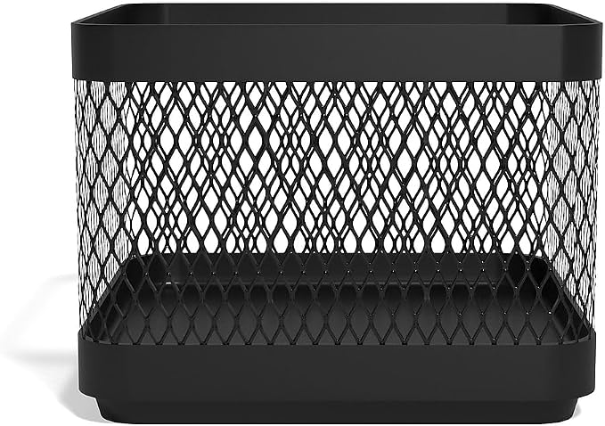 TRU RED Small Stackable Wire Mesh Accessory Holder, Matte Black – Desktop - Image 5
