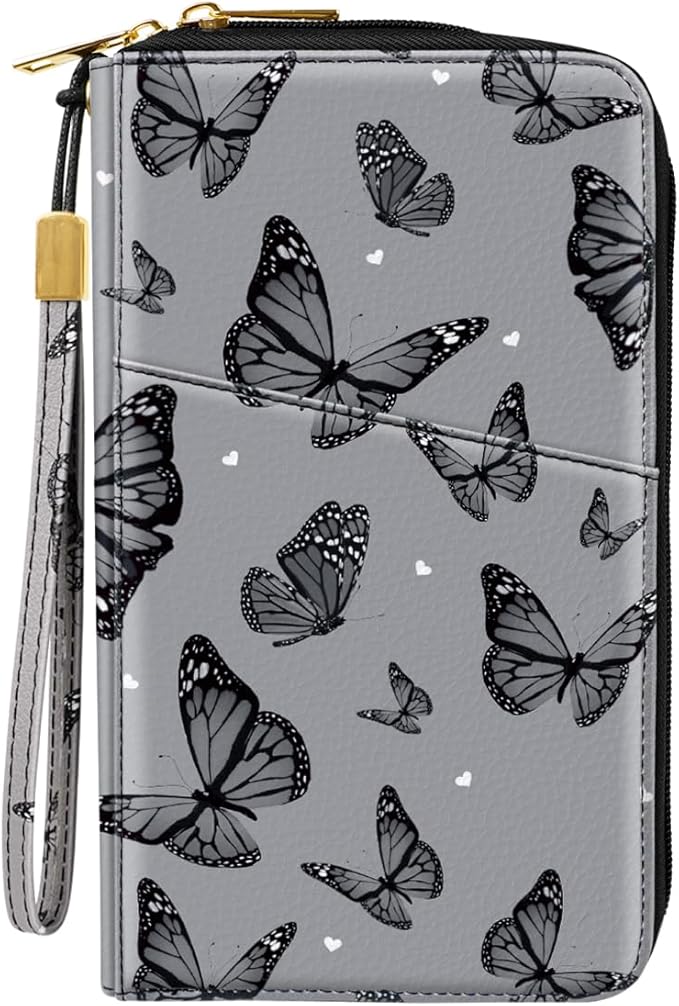 Family Passport Holder Wallet RFID Blocking Document Organizer PU Leather by Simikol